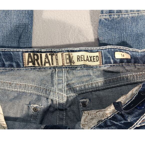 Ariat B4 Coltrane Bootcut Jeans women’s Durango Relaxed Fit Blue Denim sz 16 - Picture 4 of 6